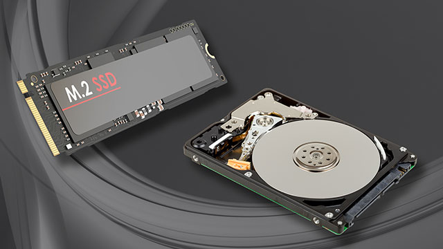 高速大容量なM.2 SSDに加え2.5型HDDを搭載可能